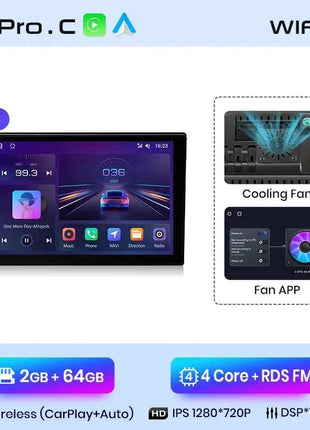 Junsun 7 9 10 inch Universal CarPlay Android Auto Car Radio For VW Fiat Renault Nissan Hyundai GPS Multimedia autoradio Stereo