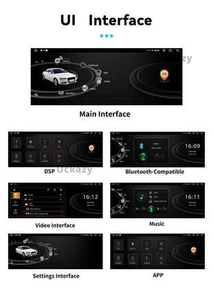 8 Core Android 14 Wireless Carplay For AUDI A1 2012-2018 Radio Video Multimedia GPS Navigation Stereo Screen Head Unit 4G