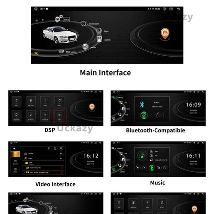 8 Core Android 14 Wireless Carplay For AUDI A1 2012-2018 Radio Video Multimedia GPS Navigation Stereo Screen Head Unit 4G