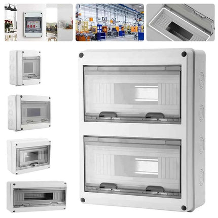 Outdoor Waterproof Electrical Distribution Box ABS Plastic Junction Wire Box 5/8/12/18/24 Ways MCB Box