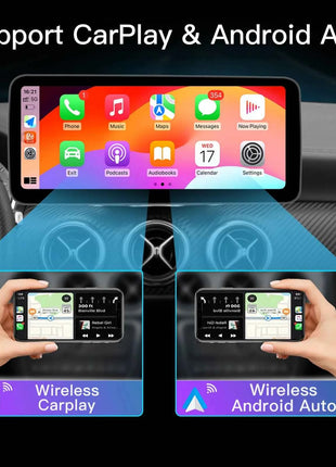 10.25"Wireless Carplay Snapdragon 665 Android 14 Car Radio For Mercedes-benz W246 2011-2018 Multimedia Stereo GPS Navi Screen 4G