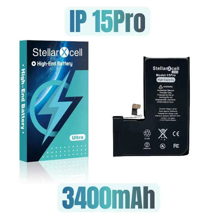 StellarXcell Ultra High Capacity Battery For iPhone7 8Plus 11 12Mini 13ProMax X XS XR 14plus 15Pro  show 100%healthy