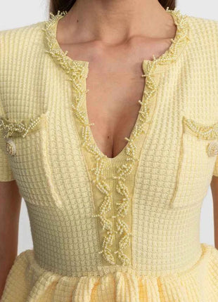 Completo gonna da donna 2026 nuovo, scollo quadrato, tinta unita, gonne aderenti, maniche corte, elegante per feste, outfit casual
