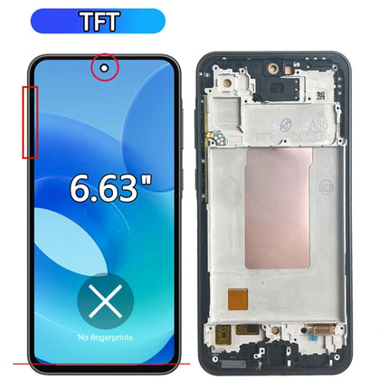 Nuovo Schermo AMOLED per Samsung Galaxy A36, Display LCD con Touch Screen e Digitalizzatore, Assemblaggio Completo per Samsung A36 5G A366E, Ricambio Schermo