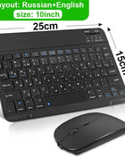 Bluetooth Wireless Keyboard Mouse For IOS Android Windows Tablet For iPad Air Mini Pro Spanish Korean Portugal Russian Keyboard
