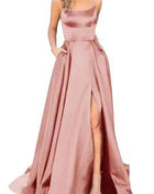 Nuovo per le donne Abito elegante Moda estiva Festa notturna Formale Abito da sera lungo con spalline Abiti da sposa eleganti
