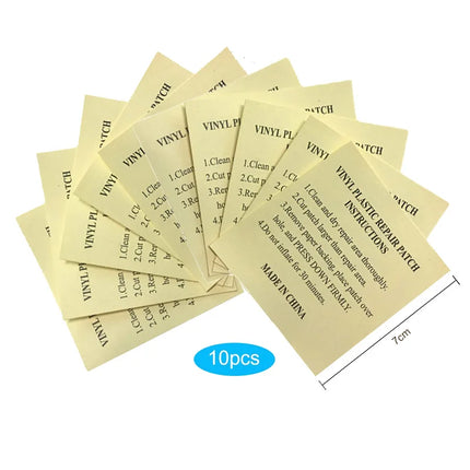 10pcs piscina Patch di riparazione in PVC Kit di riparazione dell'anello di nuoto impermeabile Patch di riparazione della barca gonfiabile accessorio per piscina