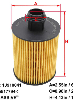 Filtro olio per Opel Vauxhall Combo Chevrolet Aveo 2012 2013 2014 2015 2016 2017 2018 1248cc 1.3 CDTI Cascada 2013-15 2.0 CDTI