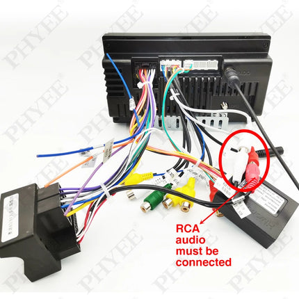 CAN Bus Decoder Quadlock Adattatore di cablaggio Spina a 16 pin Quad Lock Connettore RCA Auto Cavo di cablaggio Android per Audi A3 8P A4 B7 TT