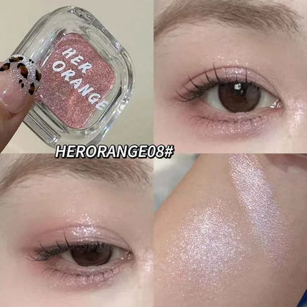 Gothic Red Brown Smoked Matte Eyeshadow Palette Smooth Shimmer Monochrome Eye Shadow Long-Lasting Brightening Silkworm Pigments
