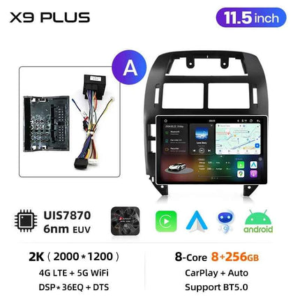 Junsun AI Voice Wireless CarPlay Android Auto Radio for Volkswagen Polo Mk4 IV 2001-2009 Car Multimedia GPS BT FM 2din autoradio