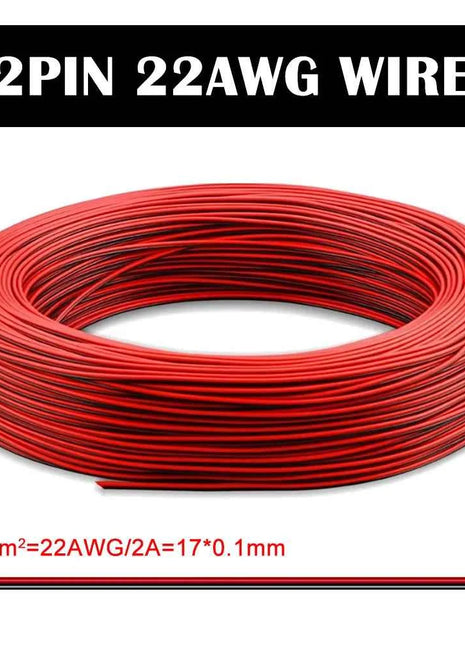 1m/5m/10m 2PIN 3PIN 5PIN 6PIN LED Wire Cable 22AWG Electric Wires Extension For WS2812B WS2811 5050 RGB RGBW LED Strip Light