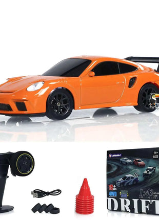 SALE 4WD RTR 1/43 RC Speed Car Four-wheel Drive Radio Control 2.4g Mini Racing Drifting Car Toys High Speed Model Gift for Boys
