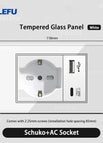 Glass White / Schuko AC Socket