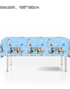 Nuovo cartone animato Cani Decorazione festa di compleanno Set completo Kit Cane blu Buon compleanno Piatti Tovaglioli Tazze Articoli per la tavola Bomboniera per bambini