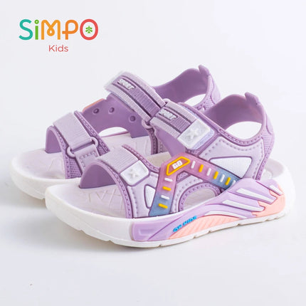 Un paio di sandali estivi per bambini, scarpe da spiaggia casual con fondo morbido unisex per studenti della scuola primaria