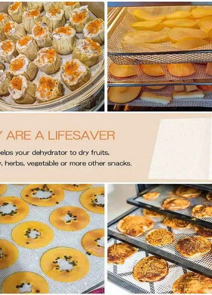 2pcs Silicone Sheet Steamer Pad Non-stick Food Fruit Dehydrator Mats Square Mesh Dehydrator Tray Steamer Mat for Fruit Dryer
