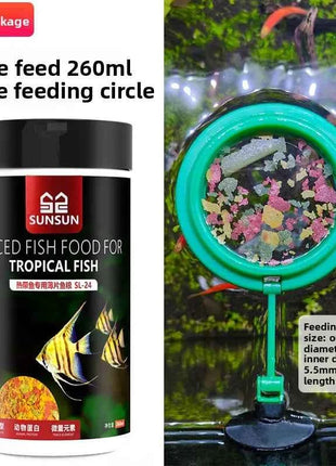 SUNSUN Premium Tropical Fish Flake Food for Angelfish, Guppies, Tetras & All Community Fish, Color Enhancing&Complete Nutrition