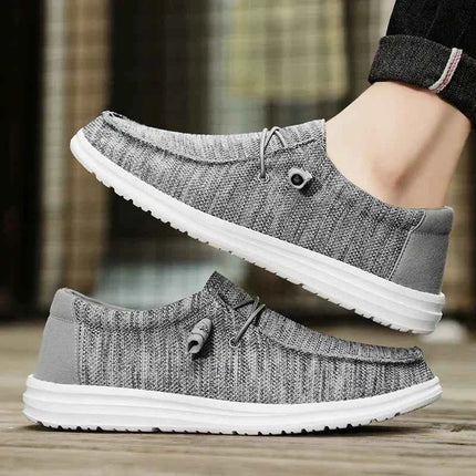 Dude Canvas Shoes Men Casual Slip on Shoes Alpargatas Hombre Moccasins Mocassin Homme Lightweight Breathable Plus Big Size 50