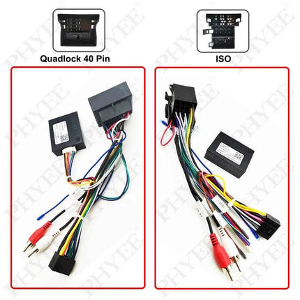 Telaio pannello cruscotto per Audi A3 8P 2008 a 2012, adattatore cablaggio radio, decodificatore CAN Bus, per multimediale Android 2DIN 9"