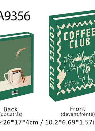 Boho Bauhaus Picasso Matisse Cucina Libri finti Decorazione Tavolino di moda di lusso Scatola portaoggetti decorativa Decorazione estetica