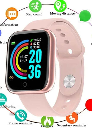 Smartwatch Men Women Wristwatches Smart Watch Message Fitness Monitor Bracelet Birthday Gift Electronic Clock For Android IOS