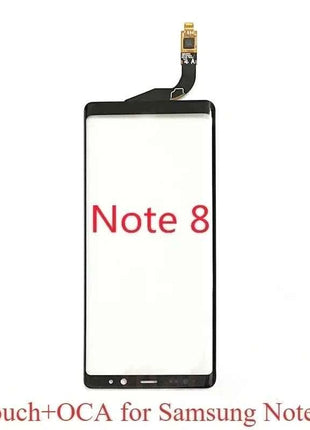 Vetro con digitalizzatore Touch OCA per la riparazione dello schermo LCD del telefono Samsung Galaxy Note 8
