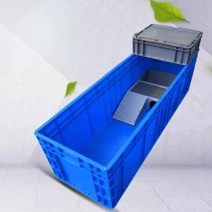 Turtle Tank with Drainage Drying Table Large Turtle Breeding Box Thickened Plastic Turtles Terrariums Turtles House Ecosystem