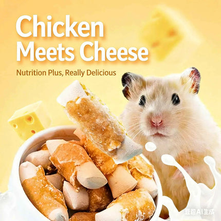 Hamster Teeth-Cleaning Stick, Calcium Supplement, Weight Gain, Freeze-Dried Chicken Stick, Golden Hamster Chinchilla Snack, Dutc
