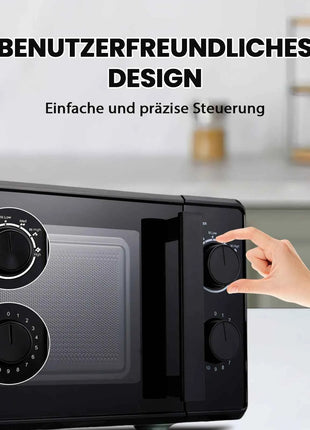 Forno a Microonde Compatto 20L - 5 Livelli di Potenza, Timer, Scongelamento