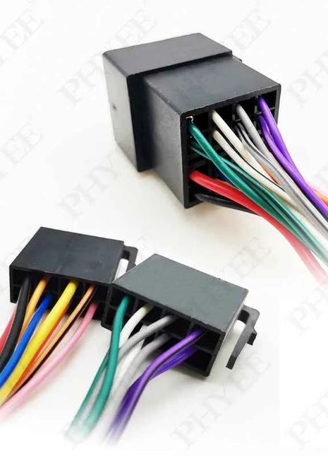 Adattatore per cablaggio connettore ISO a 16 pin Cavo di cablaggio prolunga Plug Play per unità principale radio audio per auto aftermarket