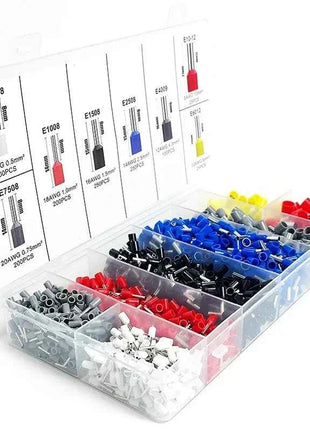 200-1900Pcs Electrical Tube Insulated Terminal VE Tubular Crimp Terminals Wire Cable Connector Ferrules Terminal Connectors