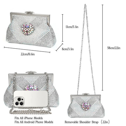 Nuovi arrivi Design speciale colore argento scarpe da donna africane e Set di borse décolleté a punta per la festa di nozze