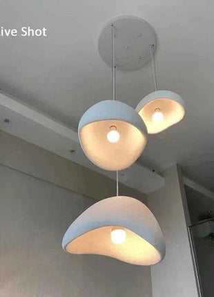 Lampada a sospensione a 3 teste Wabi Sabi moderna sala da pranzo cucina lampadario a soffitto decorazioni per la casa camera da letto soggiorno loft lampada a sospensione