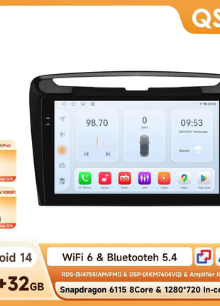 Hizpo Car Radio Autoradio For Lancia Ypsilon 2012-2020 Multimedia Player Wireless CarPlay Android 4G By Qualcomm Snapdragon 6115