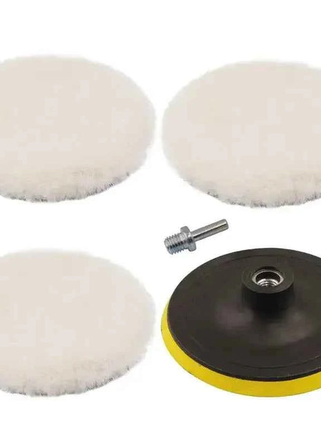 Tampone per lucidatura universale per auto da 3/4 pollici per M10/M14 Lucidatrice per ceretta per macchina in lana morbida Dischi per lucidatura per carrozzeria auto Accessori per la pulizia