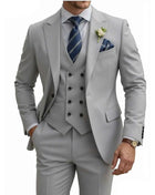 Abito Uomo 3 Pezzi Doppio Petto Slim Fit - Tuxedo Matrimonio e Gala