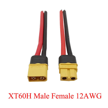 XT30 XTR30U XT60 XT60H XT90 Connettore maschio e femmina con cavo in silicone 10AWG/12AWG/16AWG/18AWG 100mm per cavo batteria RC