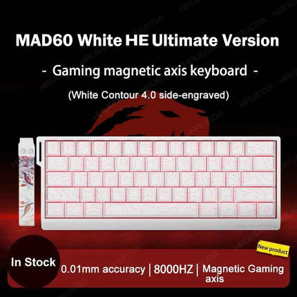 MADLIONS MAD 60/68HE Gaming Magnetic Switch Keyboard Wired Key Web Drive Custom 8K 61/68 Return RT Adjustable Keystroke Hot Swap