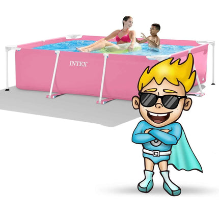 Piscina con supporto da giardino 220x150x60 cm INTEX 28266