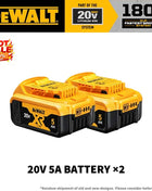 100% Authentic Dewalt 18V/20V 6.0Ah Li-Ion Replacement Battery for Power Tools, Compatible with DCB200 DCB202 DCB205 DCB206 DCB209