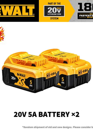 Batteria di Ricambio 100% Autentica Dewalt 18V/20V 6.0Ah Li-Ion per Utensili Elettrici, Compatibile con DCB200 DCB202 DCB205 DCB206 DCB209