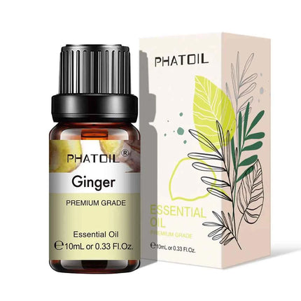 PHATOIL Natural Plant Essential Oil 10ml Eucalyptus Lavender Bergamot Vanilla Peppermint 1PCS Aroma Essential Oils For Diffuser