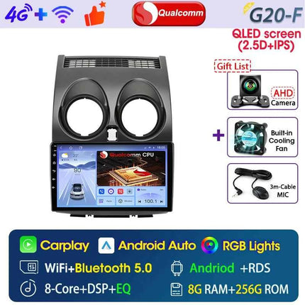 Srnubi Android Qualcomm 8 Core Carplay Auto Stereo For Nissan Qashqai J10 2006 - 2013 Carplay 4G GPS Wifi Car Multimedia