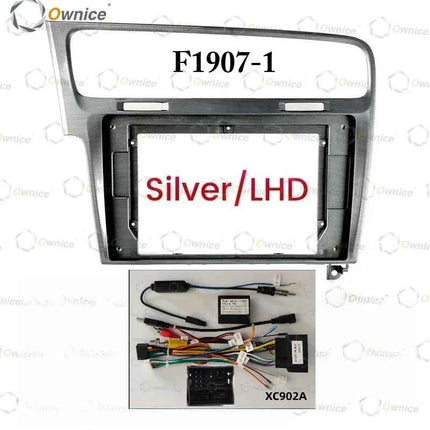Owince Autoradio Fascias Telaio Per Volkswagen VW Golf 7 MK7 2013 - 2020 Pannello Stereo Cablaggio Cavo di Alimentazione Canbus Decoder