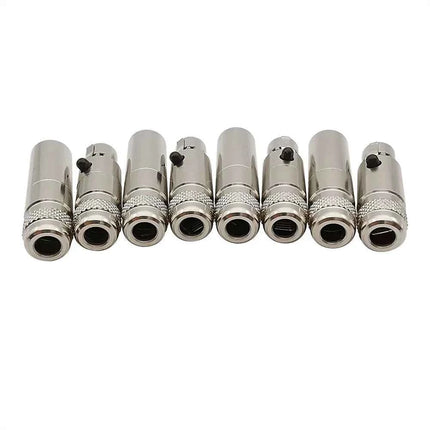 1 Coppia di Metallo Mini XLR 3/4/5/6 Spille Spina Femmina Maschio Martinetti Telaio Pannello Presa Audio Microfono Cavo di Saldatura connettore