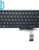 FR LA US SP Silver Black Backlight Keyboard For ASUS Vivobook X1402ZA X1404 X1405 X1403 Laptop Backlit Keyboards silver keycaps