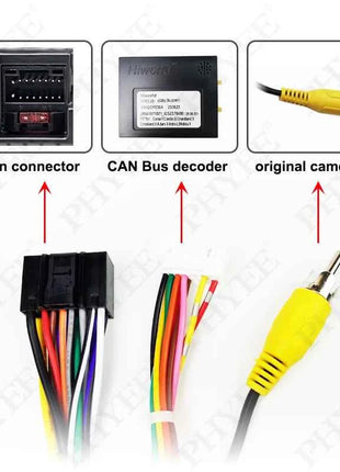 Decodificatore bus CAN con cablaggio 56 pin 20 pin, ritenzione SWC, adattatore Android P&P 16 pin, per Opel Grandland X Combo Crossland X (17-24)