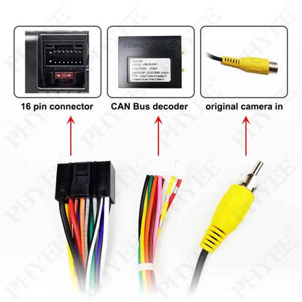Decodificatore bus CAN con cablaggio 56 pin 20 pin, ritenzione SWC, adattatore Android P&P 16 pin, per Opel Grandland X Combo Crossland X (17-24)