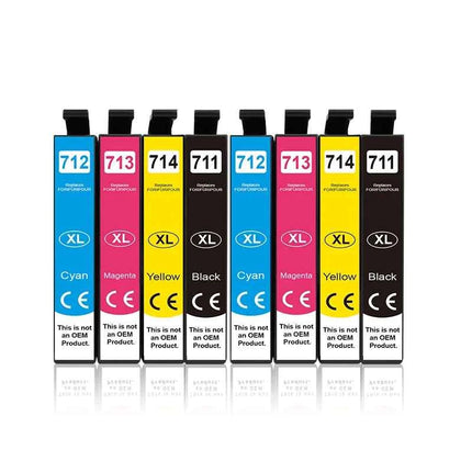 InkGarden T0711 Ink Cartridge For Epson Stylus SX110 SX215 SX218 SX400 SX405 SX410 SX415 SX510W SX515W DX7400 Printer